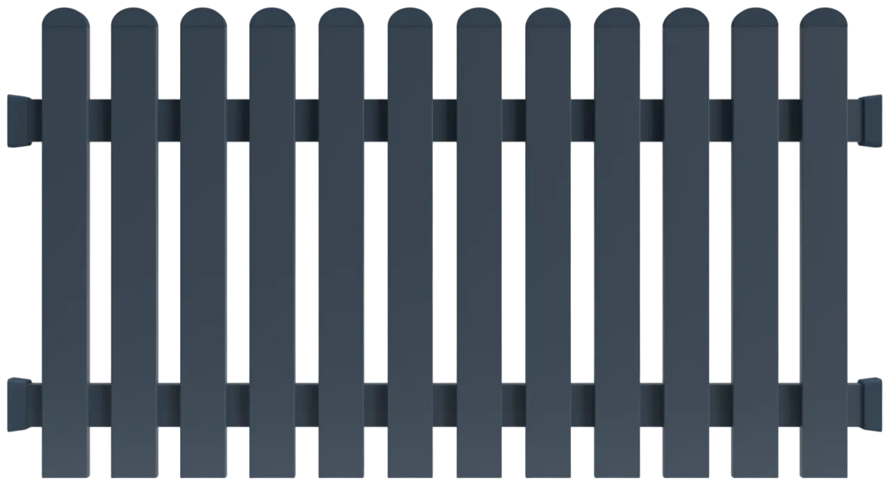Lattenzaun GERADE (PVC)