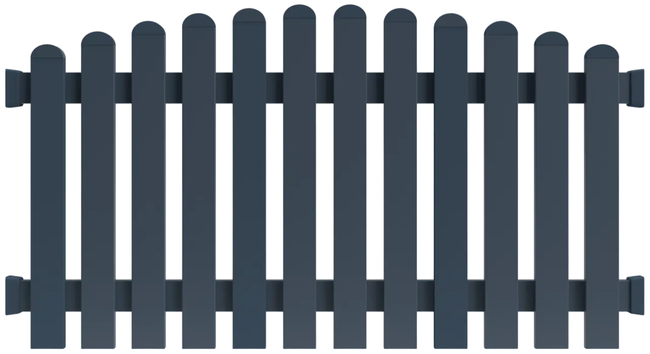 Lattenzaun OBERBOGEN (PVC)